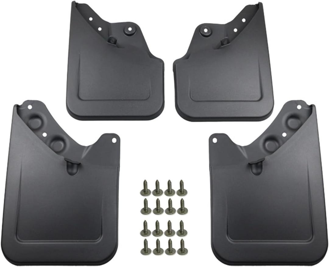 Mud Flaps Splash Guards Compatible with Toyota Tacoma 2024 2025, 4PCS Mud Guards Accessories Front and Rear, No Drilling Heavy Duty Fender Mudguards Kit with Hardware Accessories (Extra Large Version)