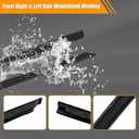 Priprilod Front Windshield Molding Compatible with Dodge Ram 1500 2009-2022 Fit for Dodge Ram 2500/3500 2010-2022 Fit for Dodge Ram 4500/5500 2011-2022# 68297609AB 68297608AB