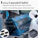 Extra Large Cat Carrier for 2 Cats, Collapsible Soft Sided Pet XL Crate for Large Mudium Big Cat 20lbs+, Car Travel Portable Bag for Long Trips Ride 24"x16.5"x16.5" (Prussian Blue)