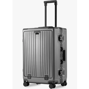 Carry On Luggage 22x14x9 Airline Approved Aluminum Frame, 20 Inch Hard Shell Carry On Luggage, Suitcase Carry-on Zipperless Luggage, TSA Approved (Grey) Carry On Luggage 22x14x9 Airline Approved Aluminum Frame, 20 Inch Hard Shell Carry On Luggage, Suitcase Carry-on Zipperless Luggage, TSA Approved (Grey)