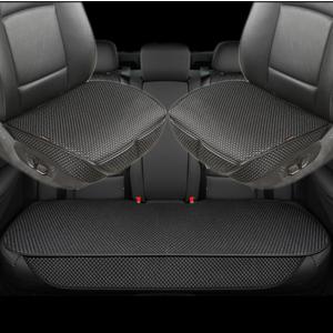 Auto Newer Breathable Universal Four Seasons Car Seat Covers, Luxury Include Front Car Seat Protector and RearCar Seat Cushion,Compatible with 95% Vehicles Fit for Cars Truck SUV (Black,3PCS)