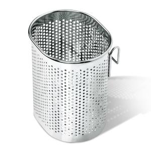 Chopstick Dishwasher Basket 3.5x2.7x3.9" Stainless Steel Chopstick Holder for Dishwasher with Hooks, Oval Design Rust-Resistant Perforated Utensil Caddy for Straws, Teaspoons & Small Kitchen Tools