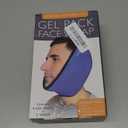 LotFancy Face Ice Pack Wrap for TMJ, Wisdom Teeth, with 4 Reusable Hot Cold Therapy Gel Packs, Pain Relief for Head, Oral and Facial Surgery, Dental Implants, Blue