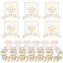12 Pcs Bridesmaid Proposal Gifts Bridesmaid Pear Hair Claw Clips Hair Scrunchies Bridal Shower Gifts Bachelorette Party Wedding Favors Present Hair Accessories for Women(Golden Series)