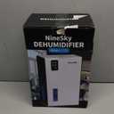 NineSky Dehumidifier,95 OZ Dehumidifiers for Home,(1000 sq.ft) Dehumidifiers for Basement Bathroom Bedroom with Auto Shut Off, Switchable 7 Colors Light(White)