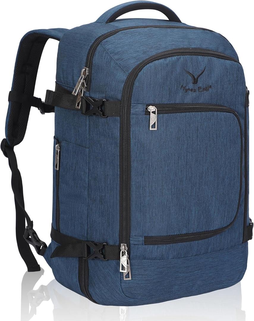 Hynes Eagle Travel Backpack 40L Flight Approved Carry on Backpack Men Large Cabin Weekender Laptop Backpack Women 15.6 inches