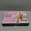 Pilates Bar Kit with Resistance Bands, Multifunctional Yoga Pilates Bar with Heavy-Duty Metal Adjustment Buckle, Portable Home Gym Pilates Resistance Bar Kit for Women Full Body Workouts (Jet Black(20/25/30lbs))