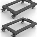 IMAYCC Furniture Moving Dolly 1800LBS, Heavy Duty Dolly cart with Wheels, Reinforced Steel Frame Moving Dolly 4 Wheels with Brake 23.4" x 15.7" Furniture Dolly 2 Packs
