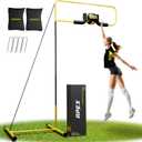 Volleyball Spike Trainer  Adjustable Solo Practice Station for Hitting & Spiking  Durable 25lb Base, Easy Ball Reload  Indoor/Outdoor Training Aid for All Skill Levels