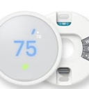 Google Nest Thermostat E Programmable Smart Thermostat for Home, App Controlled via Wifi, Programmable, Compatible with Alexa and Google Assistant, Frosted White Color
