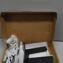 HITOMEN Heavy Duty Floating Shelf Brackets, 5-Inch (1/5'' Thick) Hidden Shelves Hardware, Iron L Brackets, Rustic Industrial Black Metal Wall Shelving Supports, 6 Pack