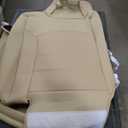 FEINEPRO for Toyota Camry Seat Covers LE SE SE Nightshade 2018 2019 2020 2021 2022 2023 2024 - Waterproof Luxury Leather Seat Covers for Cars, Custom Fit Car Seat Covers Full Set, Beige Not for Hybrid