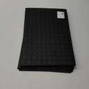 Lintex Woven Faux Leather Black Placemat 12 Pack, 12 inch×18inch, Black
