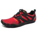SAGUARO Barefoot Shoes for Men – Wide Toe Box Zero Drop Minimalist Shoes Trail Runner Sneakers Red Size 8.5