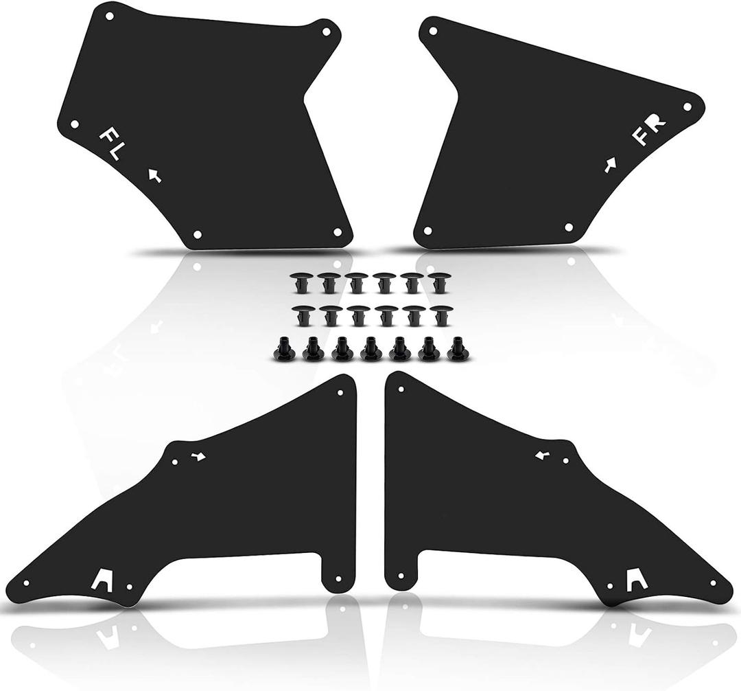 Set of 4 Splash Shield Fender Inner Liners Mud Flaps Replacement for Toyota Land Cruiser Prado 2003-2019 Toyota 4Runner 2003-2009 FJ Cruiser 2007-2014 Lexus GX470 2003-2009 GX460 2010-2019