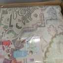 Kokia 8x10 Washable Sage Green Area Rugs with Vintage Orient Design Soft Rug for Living Room or Bedroom Non-Slip Low Pile Stain Resistance Features Distressed Medallion Pattern (12/Celadon/Seafoam/Sage/Blush)