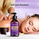 2 x Lavender Massage Oil (8 Fl Oz), Aromatherapy Massage Oil, Lavender Bliss Massage Oil, Natural Relaxation for Mind and Body
