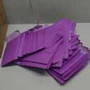 GSSSUSA Bubble Mailers 4x8 Inch 50 Pack Padded Envelopes Usable Size 4x7 Inch Shipping Envelopes Self Seal Small Packaging Shipping Bags for Mailing Jewelry, Small Business, Purple