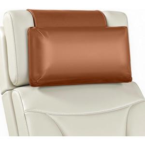 Leather Recliner Pillow, Adjustable Neck & Head Support Pillow, Pu Leather Non-Slip Headrest for Pain Relief & Relaxation, Ideal for Recliner Chair, Couch, Office Chair, Sofa