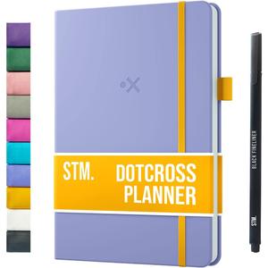 Daily Planner 2026 (Undated) | A5 Dotcross | Your All in One Day Organizer, At A Glance Weekly Agenda, Yearly Calendar Book | Planners for Personal, Professional, Academic & Work Goals and Schedule
