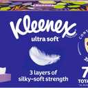 Kleenex Ultra Soft Facial Tissues, 4 Flat Boxes, 180 Tissues per Box, 3-Ply, Packaging May Vary (White)