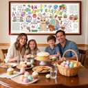 2 x Easter Giant Coloring Poster 71 x 31 Inch Jumbo Paper Coloring Activity Poster Oversized Coloring Table Cover for Kids Family Classroom Easter Party Games Decorations