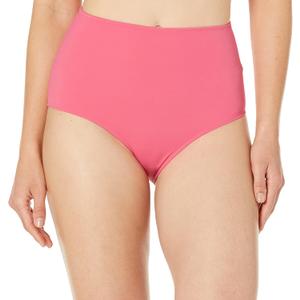 Amazon Essentials Women's High Waist Swim Bottom (4X, Hot Pink)