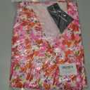 Womens Wrap V Neck Short Sleeve Dress 2025 Summer Floral Boho Dress Ruffle A Line Flowy High Low Midi Dresses (Pink, XL)