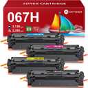 MYTONER 067H 067 Toner Cartridge Set Compatible Replacement for Canon 067H 067 Toner Cartridge High Capacity for imageCLASS MF656Cdw LBP632Cdw MF654Cdw MF653Cdw LBP633Cdw Printer (4 Pack 067H Ink) (067H Black Cyan Magenta Yellow)