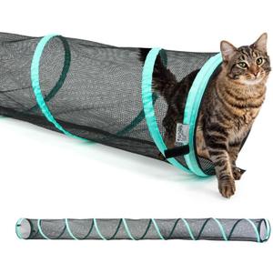 Kitty City Outdoor Catio Furniture and Play Kits for Cats, 10' Tunnel/Medium