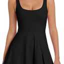 Womens Tennis Dress Built in Shorts & Bra Athletic Golf Active Workout Dress with Pockets M