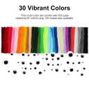 OYVAHOS 600PCS Pipe Cleaners Craft with 100 Self-Adhesive Googly Eyes,Multi-Colored Chenille Stems for Craft Supplies,Pipe Cleaners Bulk for DIY Projects, Room Decor,Decorations(12inch,30colors)