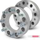 SCITOO 2Pcs 2 inch Wheel Spacers 8x200 to 8x200 with Studs 14x1.5 Bore 142mm Compatible with for Ram 3500 2019-2023,for Ford for F-350 Super Duty 2005-2023