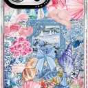 for iPhone 13 Pro Max Case, Coastal Vintage Collage Pattern, Military-Grade Drop Protection, Vintage Coastal Soft Slim TPU Protective Cover with Camera Protection for Women & Girls