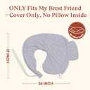 Nursing Pillow Covers Compatible with Breast Feeding Pillow Nursing Pillow (2 Pack Covers-Pillow NOT Included)