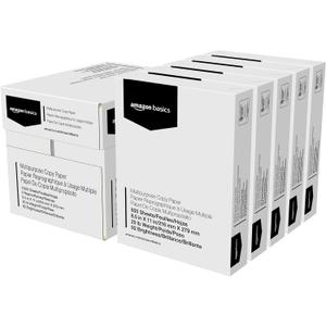 Multipurpose Copy Printer Paper, 20 lb, 8.5 x 11 Inches, 5 Reams (2,500 Sheets), 92 Bright, White