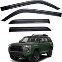 Window Visor Fit for Toyota 4runner 2010 2011 2012 2013-2021 2022 2023,4PCS Rain Guard Sun Shield Shade Tape-on Side Rain Window Deflectors