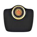 EILISON Mechanical Bathroom Scale for Home Use, Easy Read Analog Weight Scale with Large Dial Display in lb/kg, 400lb Capacity, Non-Slip Surface (Black)