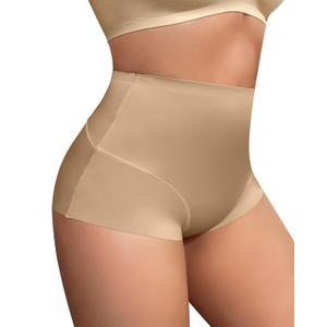 USEASY Shapewear Tummy Control Underwear For Women High Waisted Compression shapewear Lightweight Control Panties brown 3XL (Beige, XXXL)