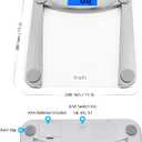 Vitafit Digital Bathroom Weight Scale for Body Weight, High Accuracy Assured by Weighing Professional Since 2001,Extra Large Blue Backlit LCD and Step-On, 400lb/182kg, Clear Glass
