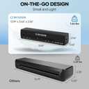 Crenova Laminator Machine with 10 Laminating Sheets, A4 Laminating Machine Hot & Cold with Fast Warm Technology, Thermal Laminator 9 Inch for Home Office School Business Black