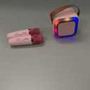 Kids Karaoke Machine for Adults, Mini Portable Karaoke Bluetooth Speaker with 2 Wireless Microphones, Birthday Gifts Toys for Teen Girls Ages 4, 5, 6, 7, 8, 9, 10, 12+ Year Old (Pink)