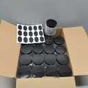 40 Pack Plastic Jars with Lids, Gencywe 8 oz Clear Slime Cosmetics Containers with Pen and Labels, Leakproof Storage Jars, PET Empty Jars with Black Lids for Kitchen Cookie Candy Spices Dry Food Cream