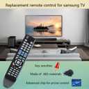 GHUST BN59-00673A Remote Control Replacement for Samsung TV HL50A650C1FXZA HL56A650C1FXZA HL61A650C1FXZA HL61A750A1FXZA HL67A750A1FXZA HL72A650C1FXZA LN140A550P3FXZC LN19A450C1DXZA LN22A450C1DXZA