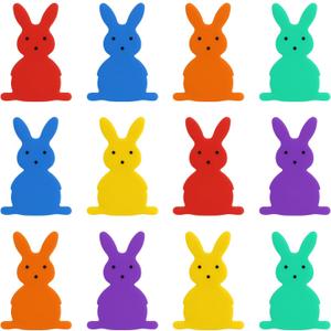 4 x 12Pcs Rabbit Decorative Knob Easter Cabinet Decorations for Kitchen