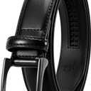 CHAOREN Boys Belt - 1 1/4" Ratchet Kids leather Belt - Perfect Companion to Kids Dress Shoes and Casual Wear (Medium - Fits Size 7-14 Pants, Black)