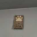 Kathfly 2 Pcs Dog Leash Holder Wall Mount Paw Print Pet Harness Hanger with Hook Dog Collar Organizer for Entryway Memorial Cat Leash Holder for Wall