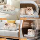 2 Pack Large Cat Bed Mat - 18"x24"(45x60cm) Extra Thick 5cm Soft Self Warming Pet Pad, Reversible Washable Cat Sleeping Mat for Indoor Outdoor Cats Kittens Small Dogs, Thermal Pet Bed Cushion Grey