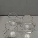 YUNCANG Double Wall Coffee Mugs, (4-Pcak) 16 Ounces-Clear Glass with Handle, lnsulated, Cappuccino, Tea, LatteCups, Beverage Glasses Heat Resistant