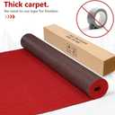 PBHEPJ 3ft x 30ft Extra Thick Red Carpet Runner for Party & Hollywood, Festival Celebration, Wedding, Graduation Ceremony, Award Ceremony, VIP Reception, Heavy-Duty, Non-Slip TPR Rubber